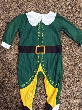 ELF Green and Yellow Christmas Elf Jumpsuit